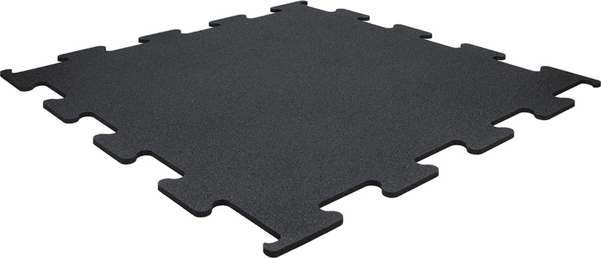 Sportvloer Puzzel tegel - 106x106cm - 10mm – Zwart – Middenstuk