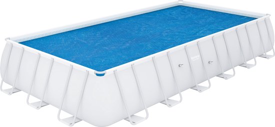 Bestway drijvende solar pool cover/afdekzeil - rechthoekig - L732 x B366 cm