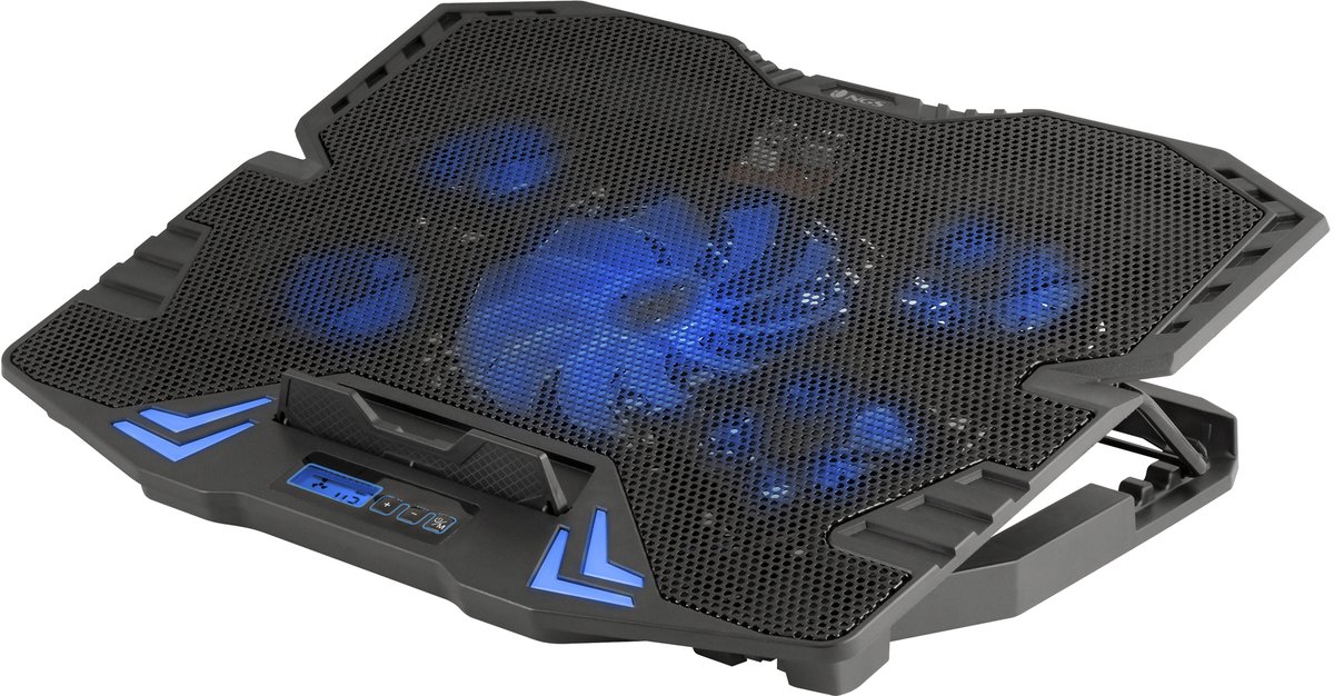 Laptop Stand with Fan NGS GCX-400 GCX-400 17" LED Black Blue