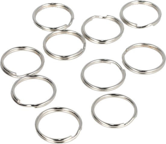 GARIOUANS 200 Stuks Metalen Kleine Ronde Sleutelringen Goudkleurig Duurzame Sluiting voor Sleutels DIY Sleutelhangers Accessoires Stevig Vormvast voor Dagelijks Gebruik