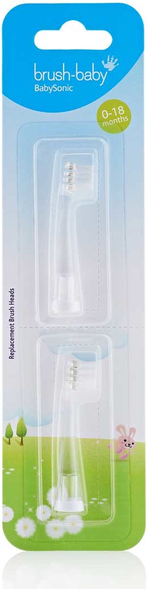 Brush-Baby | BabySonic Opzetborstels 0 -18 maanden (2 stuks)