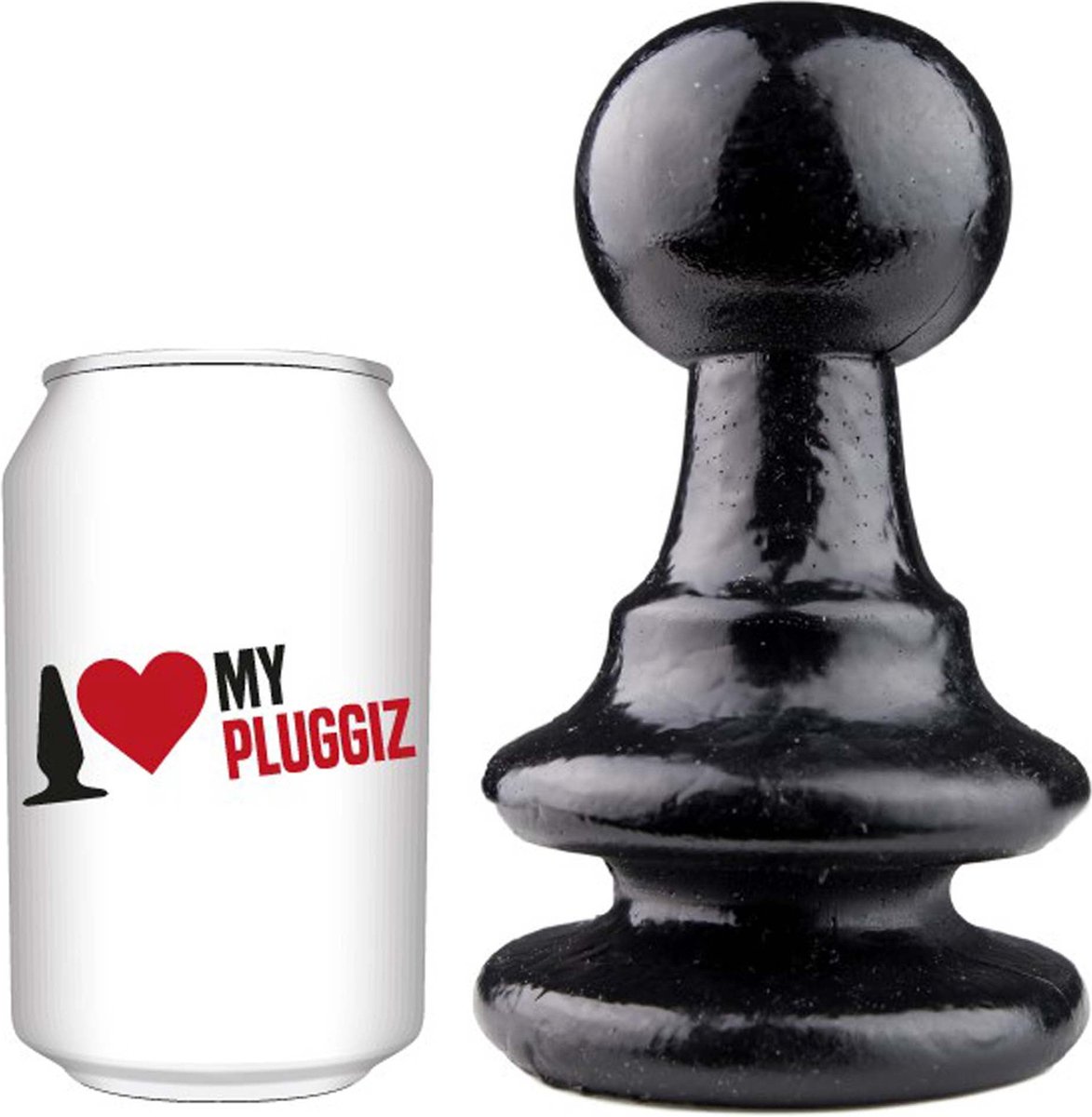 Goedkoopste Gangbangster - King Chess - Buttplug - 15 x 9,5 cm - PVC - Zwart