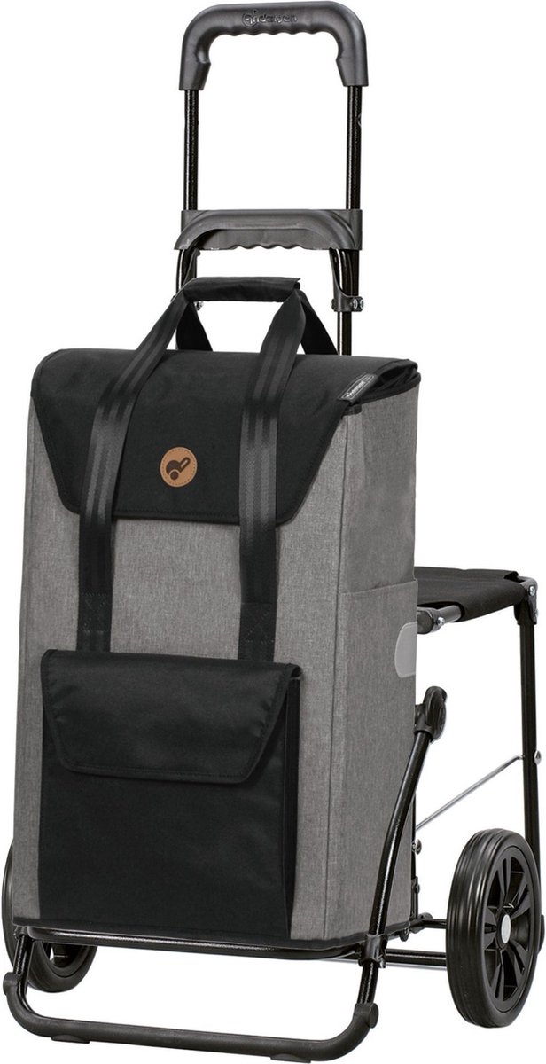 Andersen Shopper Komfort Shopper Senta 2.0 Winkelwagen 57 cm - 49 L - grau