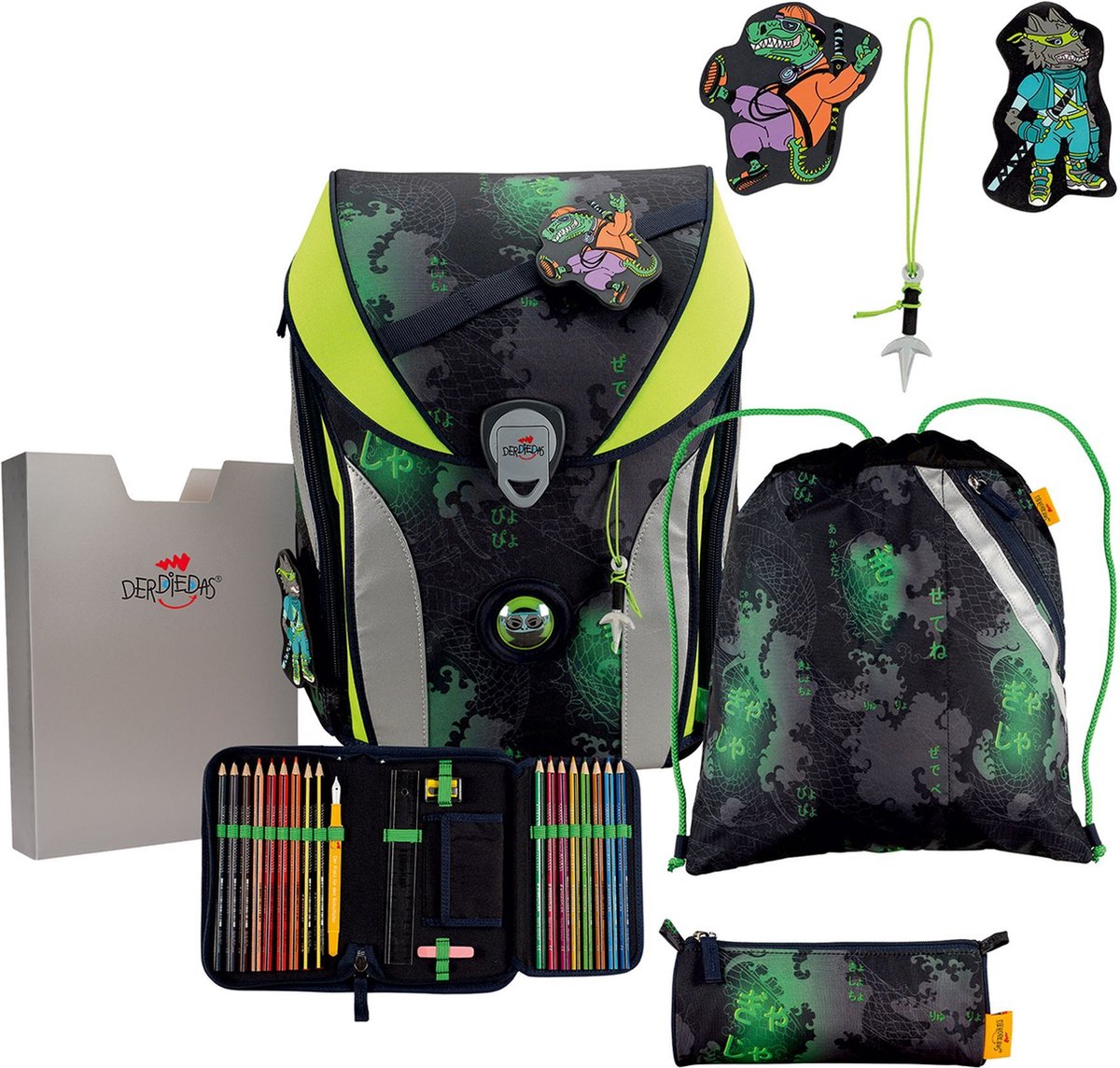 DerDieDas ErgoFlex Max Schooltas set 5-delig