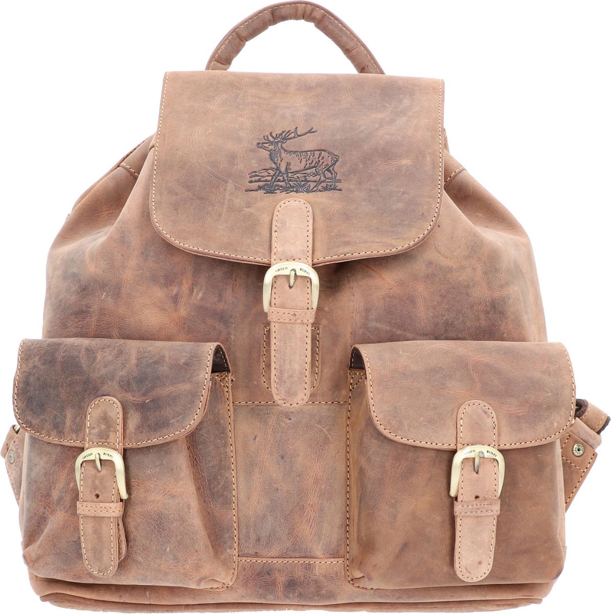 Greenburry Vintage rugzak leer 40 cm - brown
