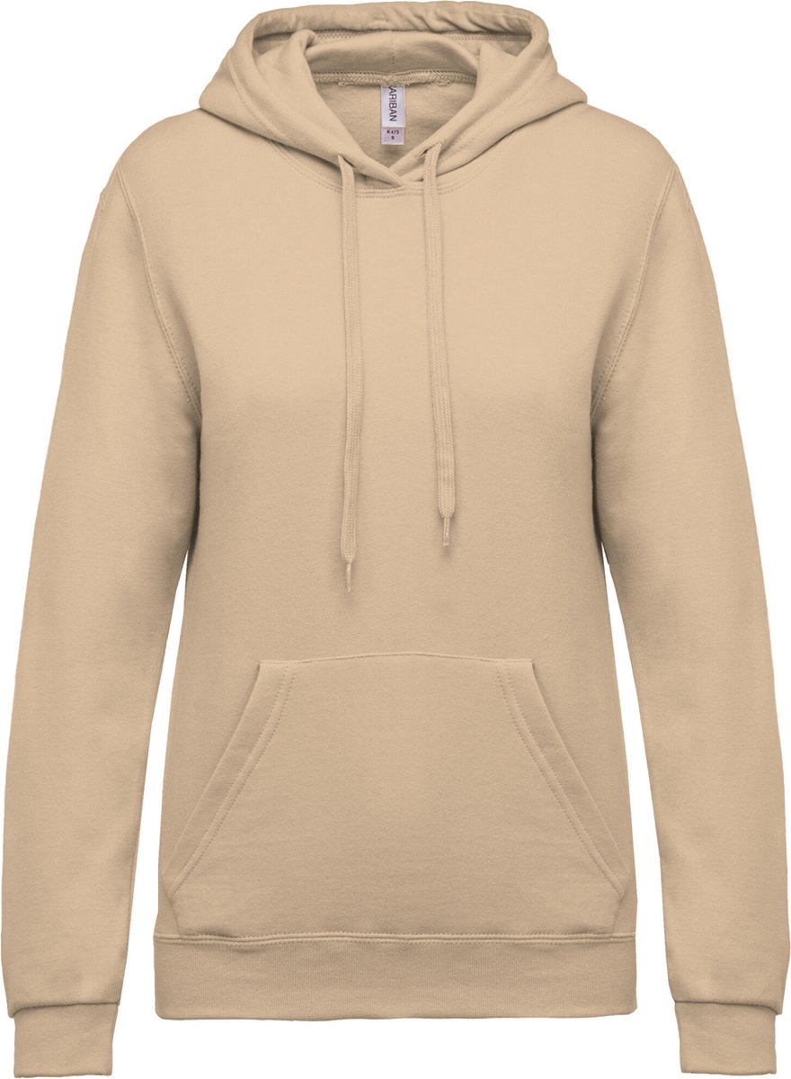Kariban Eco damessweater met capuchon K473 - Light Sand - M