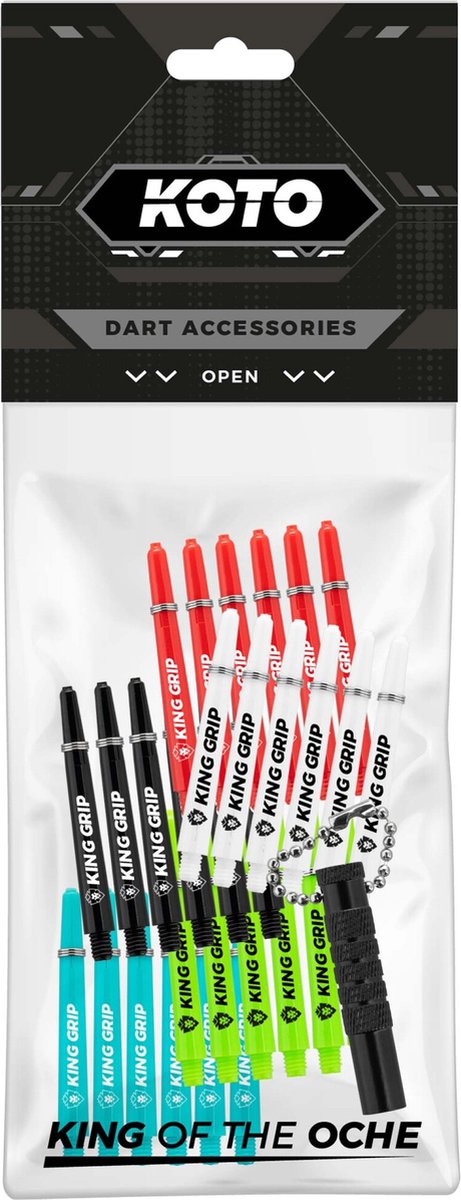 KOTO Dart Shafts Collection Inbetween + Remover, Nylon Shafts Rood, Zwart, Blauw, Wit, Groen, Geschikt voor L-Style Champagne EZ L1 KOTO V1 Flights, incl. 30 Shafts & praktische Shaft Remover van KOTO — afbeelding 5
