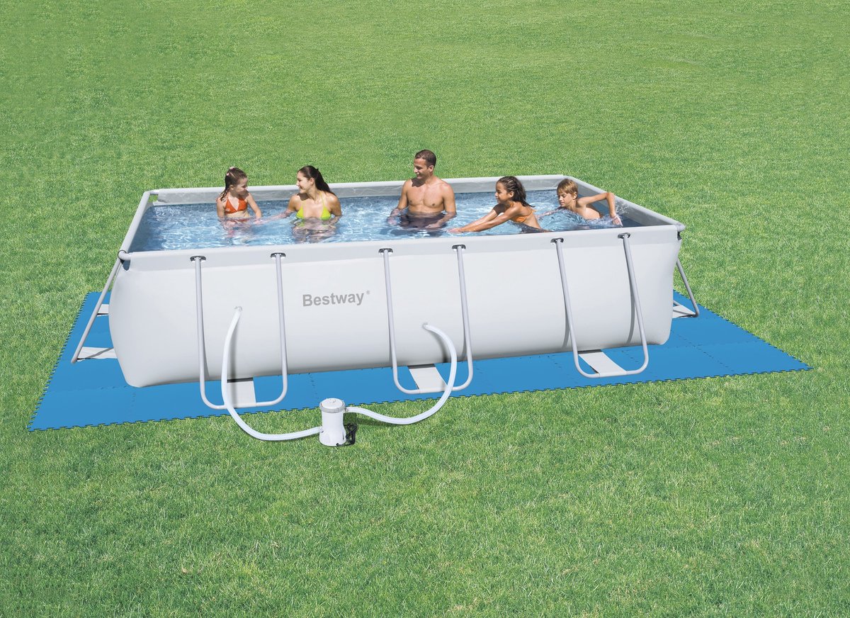 Bestway Protection de sol pour piscine 50x50cm 4mm d'épaisseur