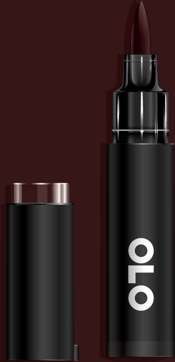 OLO Brush Halve Alcohol Marker R1.8 Maroon