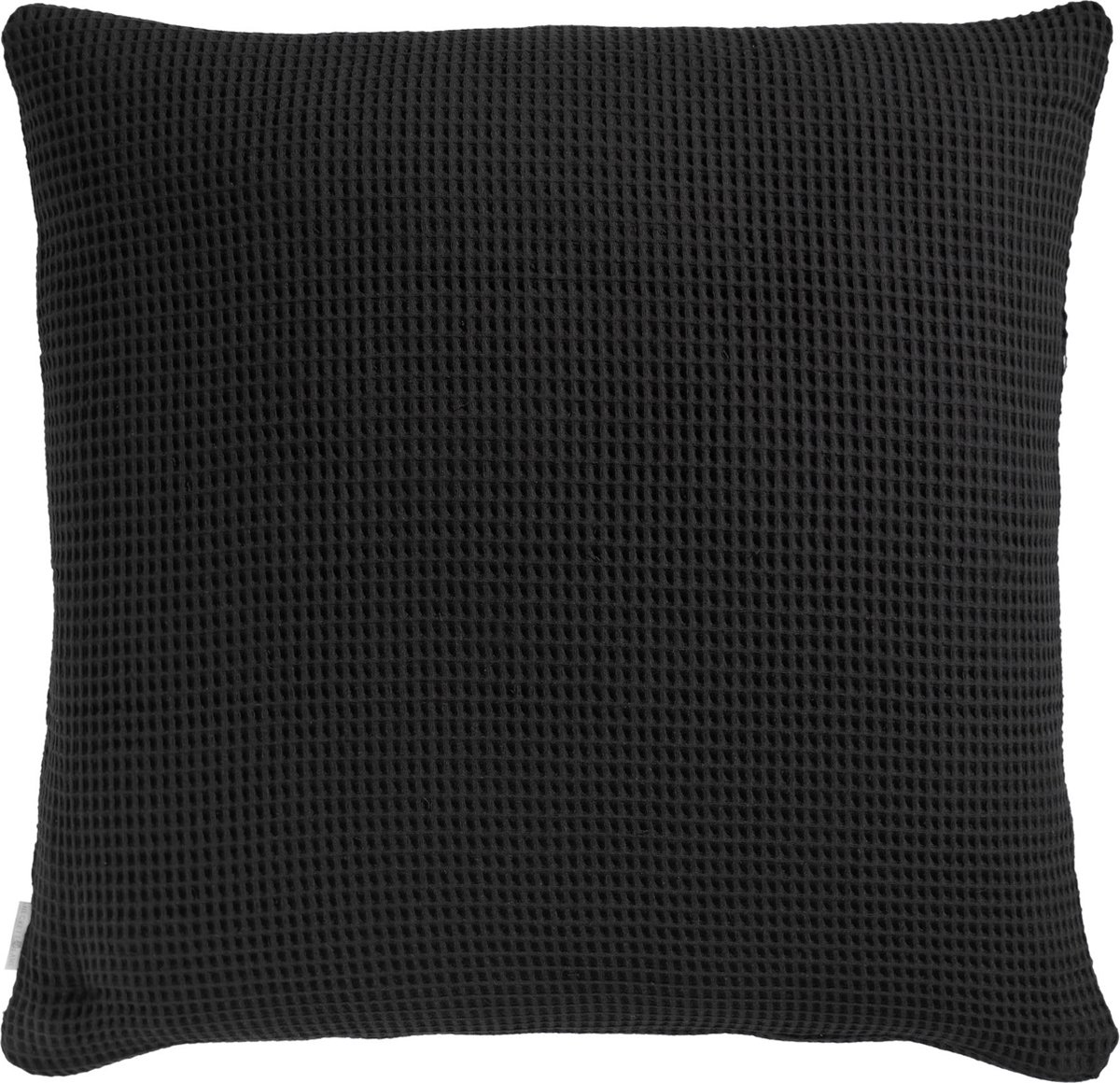 Heckettlane Wafel Kussensloop - Zwart - 80x80cm - Zwart