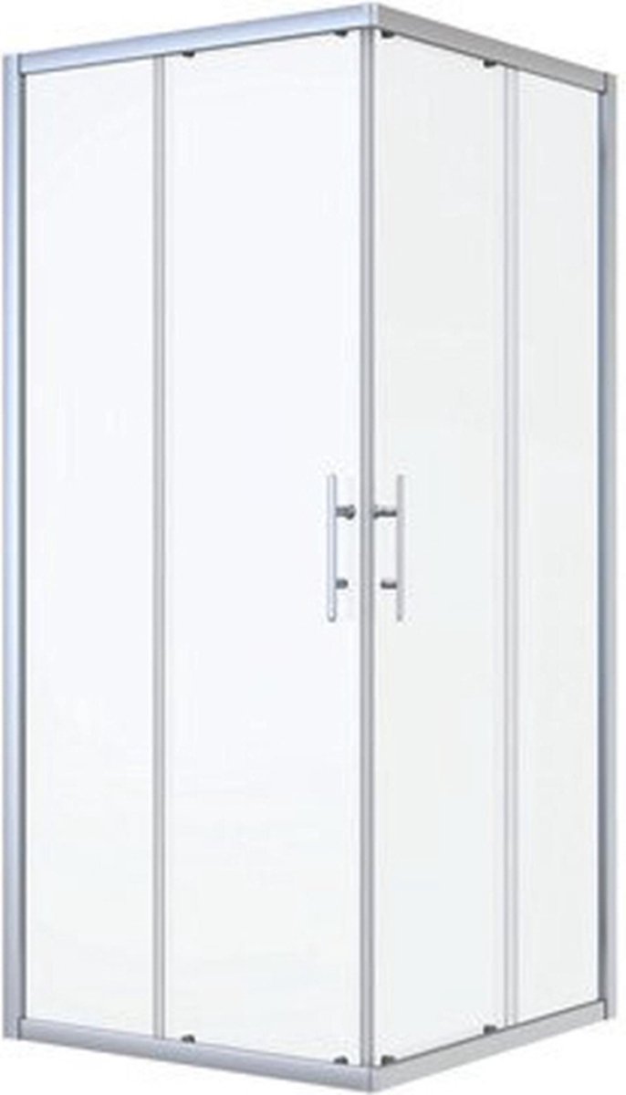 Nemo Start Profi douchecabine - 87x87x195cm - vierkant - 2 schuifdeuren - helder veiligheidsglas 5mm- chroom