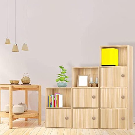 Bymivofun 12 stuks ronde meubelknoppen van hout, 35 mm ladegrepen van hout, handgrepen, meubelknoppen, voor kasten, laden, kastknoppen, commode, meubels