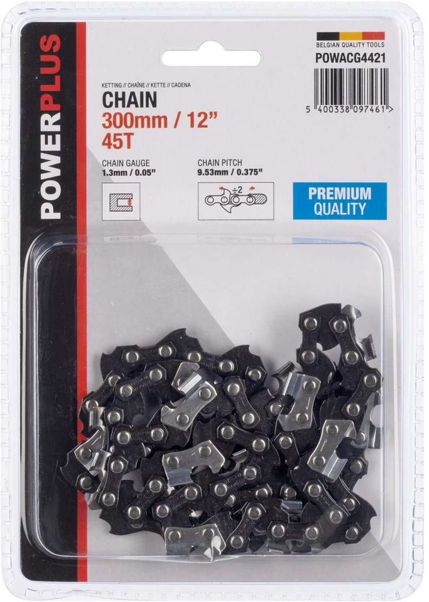 Powerplus Ketting POWACG4421 - 12" - 300mm - 45T - Premium