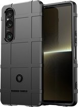 Sony Xperia 1 VI Hoesje - Rugged Shield TPU Gelcase - Zwart - GSM Hoesje - Telefoonhoesje Geschikt Voor Sony Xperia 1 VI