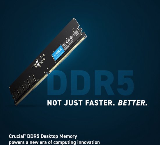 Crucial 32GB Kit DDR5-5600 UDIMM - 2x16GB - CL46 - 5600 | bol