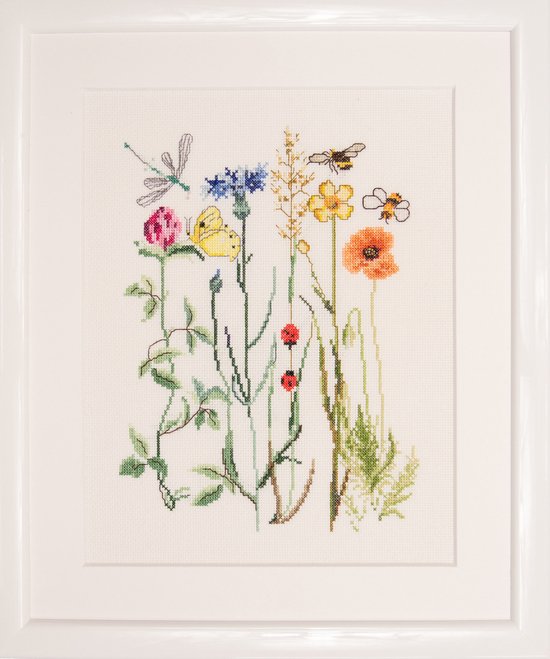 Thea Gouverneur - Borduurpakket met telpatroon - 573A - Voorgesorteerde DMC Garens - Vosje - Aida - 18 cm x 11 cm - DIY Kit