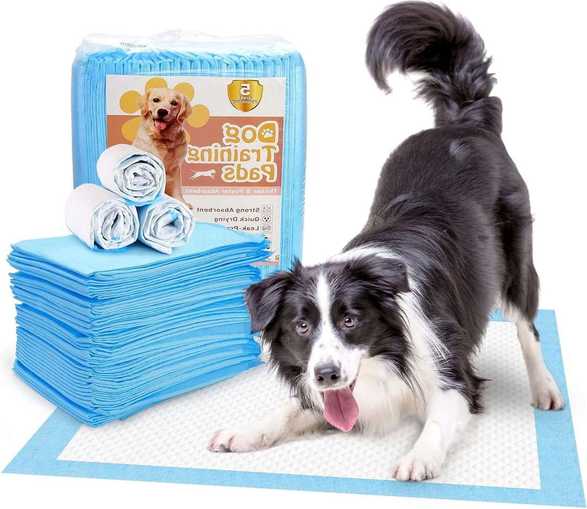 Grote Puppy Training Pads 90 x 60 cm - Super Absorberend en Lekvrij - Incontinentie Hond Plas Mat voor Toilet Training - 25 stuks
