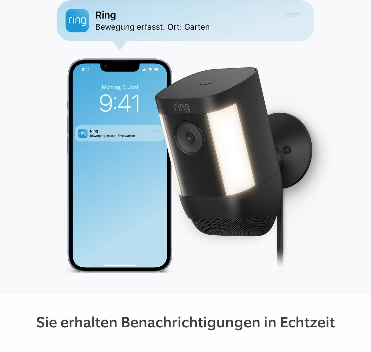 Ring Spotlight Cam Pro Beveiligingscamera 2K Video - afbeelding 2