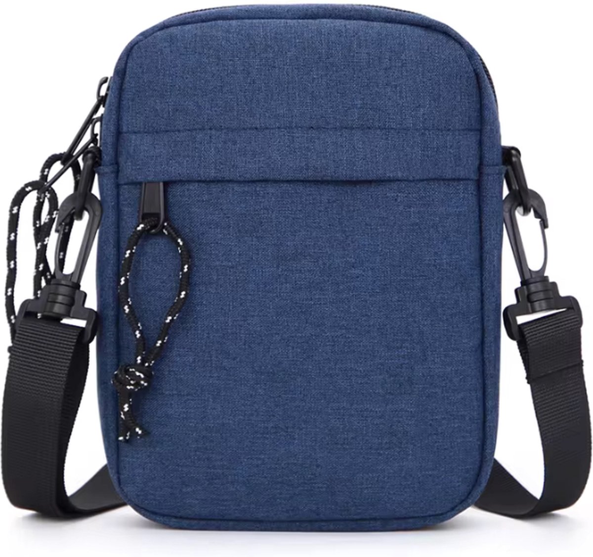 Nektasje - Reisportemonnee Crossbody Schoudertas - Waterafstotend Oxford - Unisex - Compacte Reistas voor op Reis en Vakantie - Telefoontasje met Nekkoord - 4 Compartimenten - Voor Dagelijks Gebruik - Blauw