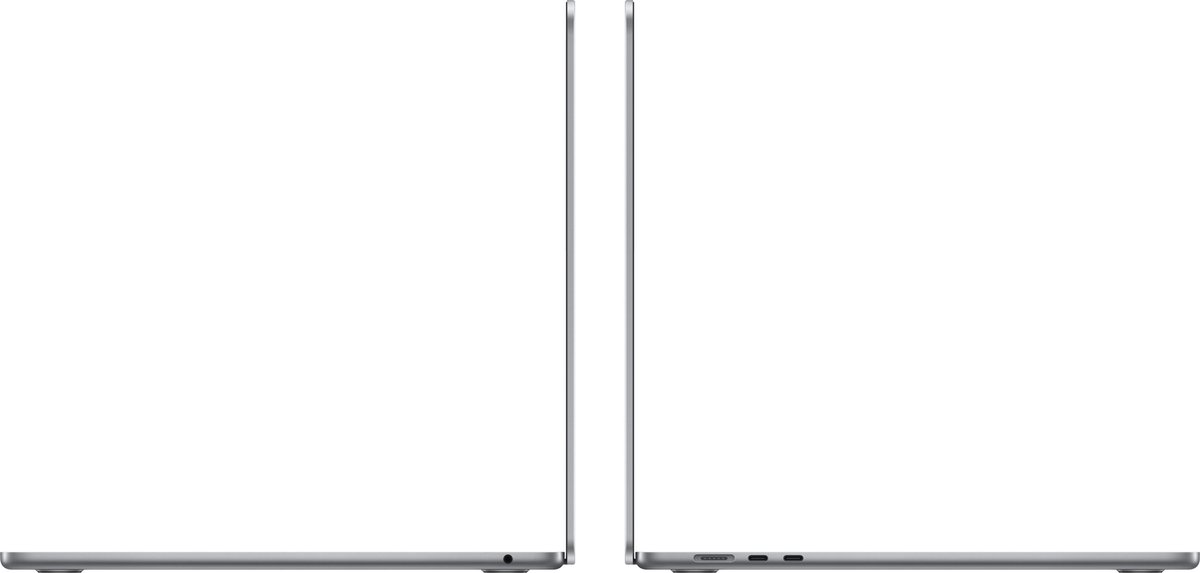 Apple MacBook Air 15.3 inch M3 chip 8 GB RAM 512 GB SSD Spacegrijs laptop met lange batterijduur - Afbeelding 3