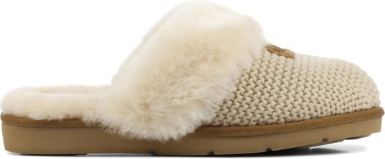 UGG Vrouwen Pantoffels - Cozy knit pantoffel - Taupe - Maat 37 | bol.com