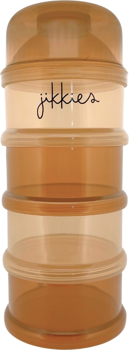 Goedkoopste Jikkies ® - Melkpoeder doseerdoosjes - Taupe Mix - Melkpoeder bewaarbakjes - Melkpoeder toren - Melkpoedertoren - Melkpoederdoos - Dispenser - 4 lagen - BPA FREE - Getest op EN14372