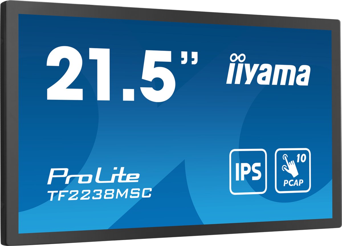 IIYAMA iiyama ProLite TF2238MSC-B1 - 21,5 inch - 1920 x 1080 (Full HD) - IPS (In-Plane Switching)