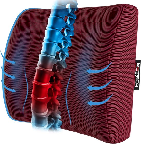 Travel Ease Ergonomisch Zitkussen, Premium Traagschuim Zitpad met Antislipbasis voor Langdurig Comfort, Heupsteunkussen voor Bureaustoel, Autostoel, Gamingstoel (Grijs