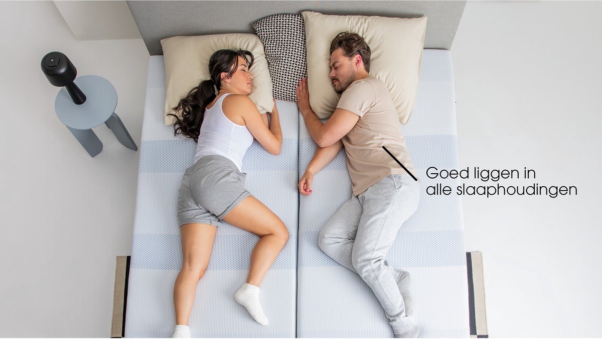Maxi Plus Pure 200 Matras 70 x 200 cm - Traagschuim Matras - Eenpersoonsmatras - 7 Zonen - Pocketvering - Dikte: 21 cm - H4 — afbeelding 3