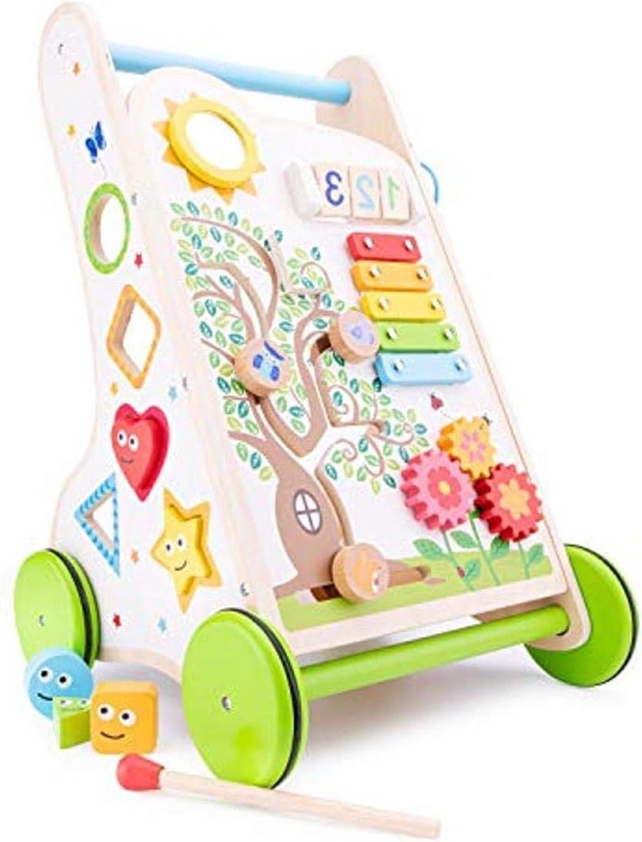 Loopwagen met activiteiten Loopwagen met speelgoed Loopwagen