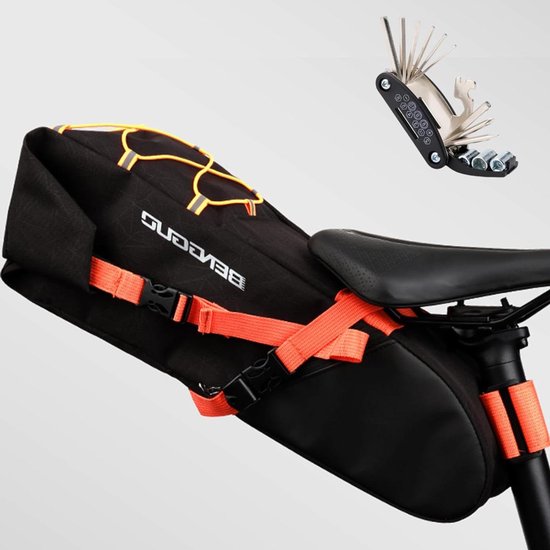 Sacoche de selle étanche 10L vélo VTT vélo de course outils de