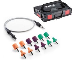 FLEX - Flexibele as - FS 140 Set - inclusief pads / Hardcase voor de PXE 80 10.8-EC - 12-EC - 24 Stuks