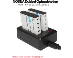 NODIJA Batterij Oplader – NP40 Acculader – Oplaadstation – USB-oplader