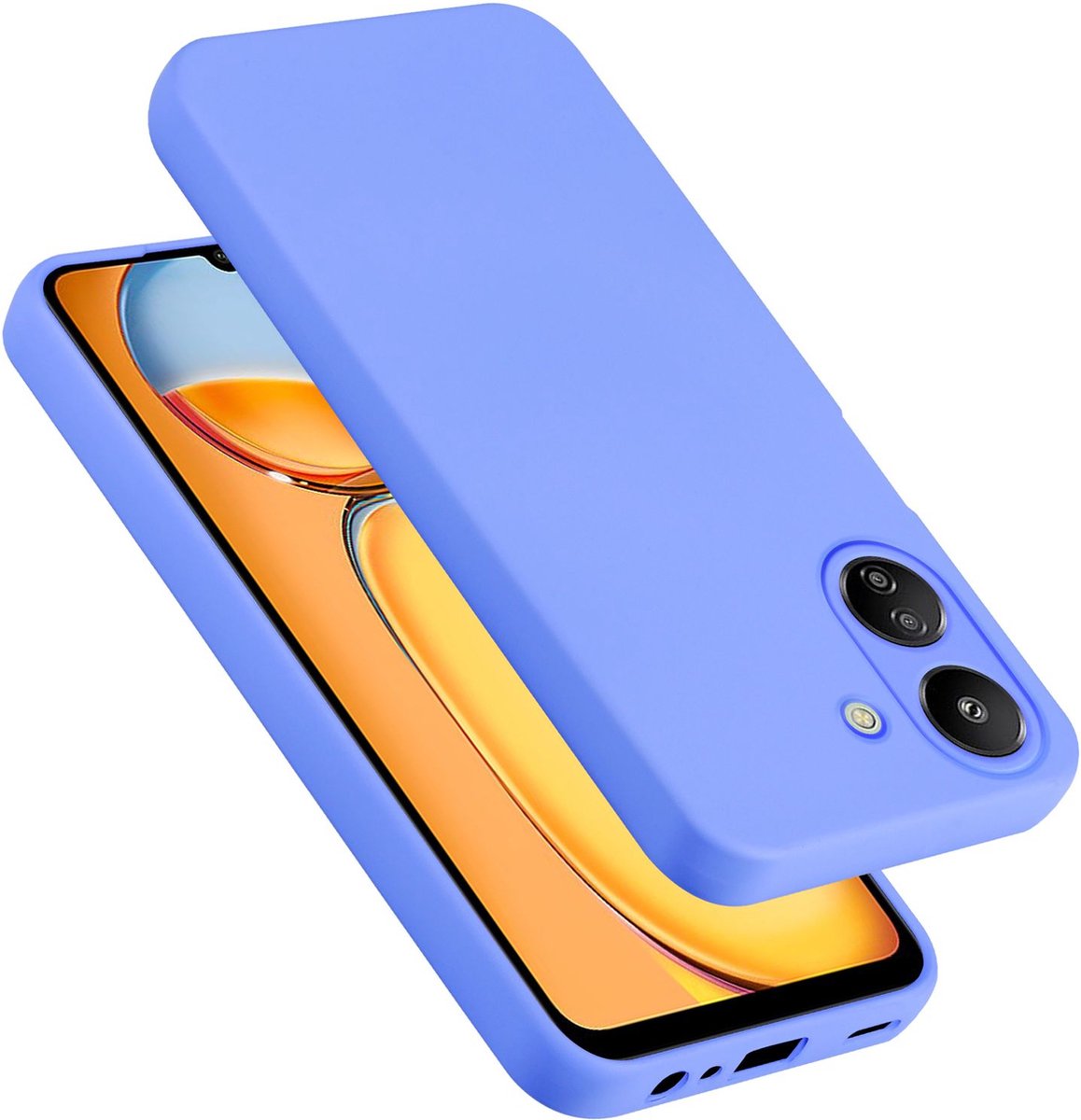 Cadorabo Hoesje geschikt voor Xiaomi Redmi 13C in LIQUID LICHT PAARS - Beschermhoes gemaakt van flexibel TPU silicone Case Cover