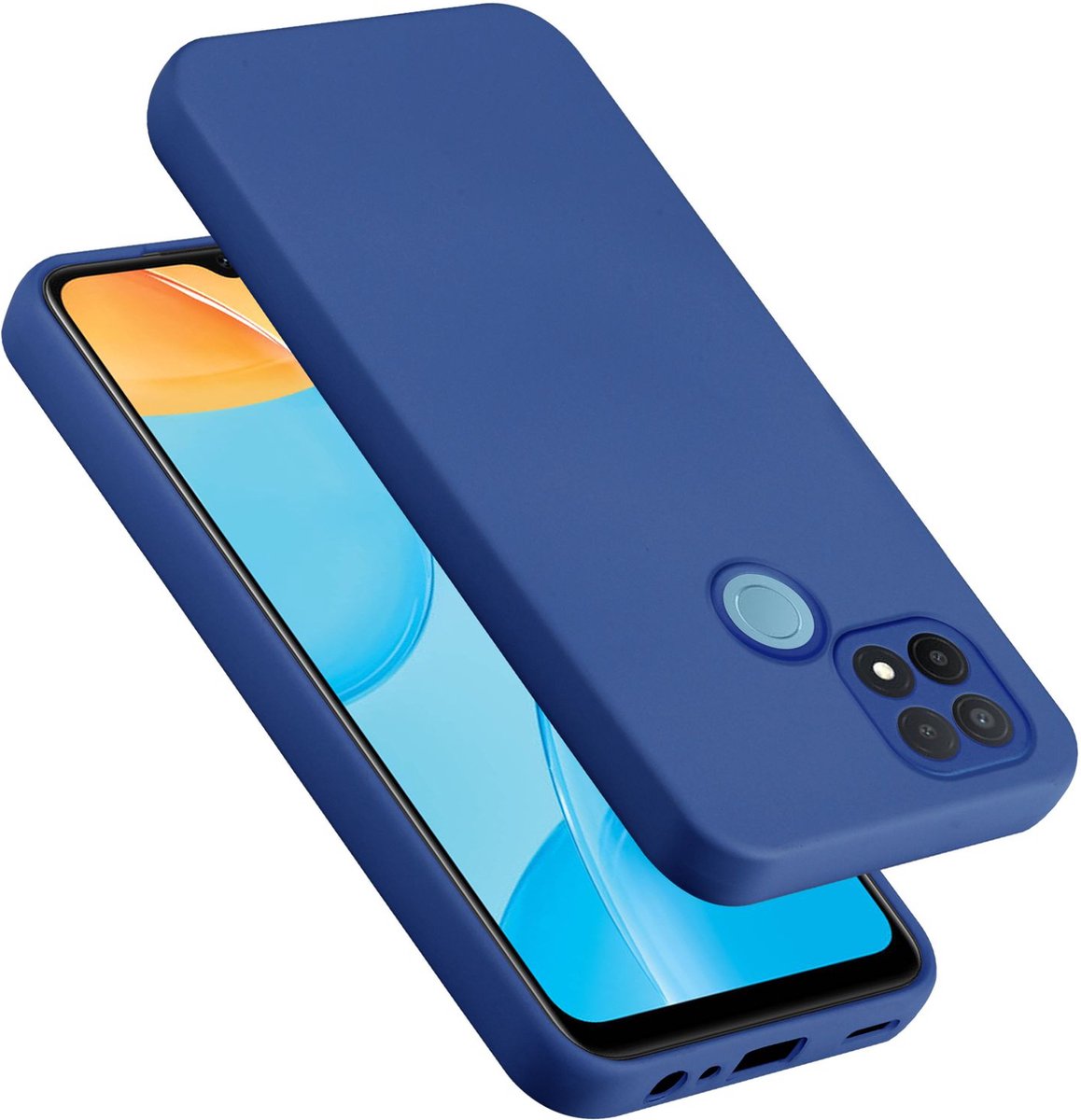 Cadorabo Hoesje geschikt voor OPPO A15 / A15s in LIQUID BLAUW - Beschermhoes gemaakt van flexibel TPU silicone Case Cover