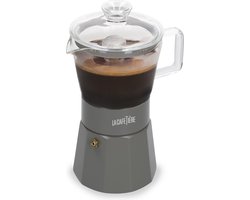 Espresso Maker, 6 Cups, 0.29 L, RVS, Glas, Latte - La Cafetière | Verona