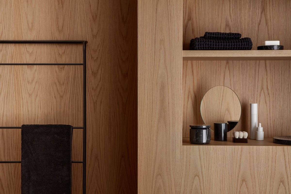 Modo Handdoekladder Black | Zwart | Staal