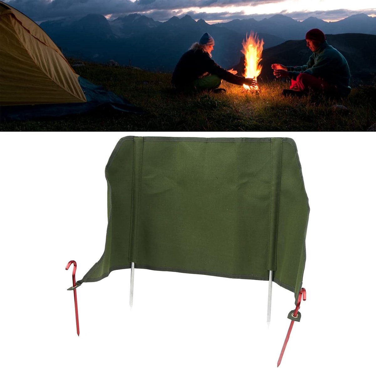 10 Stuks Aluminium Camping Fornuis Windscherm, Camping Kachel Voorrui Draagbare Camping Kachel Voorruit Voor Kamperen Buitenkachel Picknick Kamperen