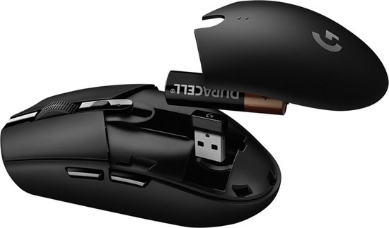 Logitech G305 Lightspeed - Draadloze Muis - Rechtshandig - Zwart