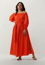 Notre-V Nv-danya Off Shoulder Dress Jurken Dames - Kleedje - Rok - Jurk - Oranje - Maat L