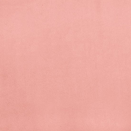 vidaXL - Bedframe - met - hoofdeinde - fluweel - roze - 180x200 - cm