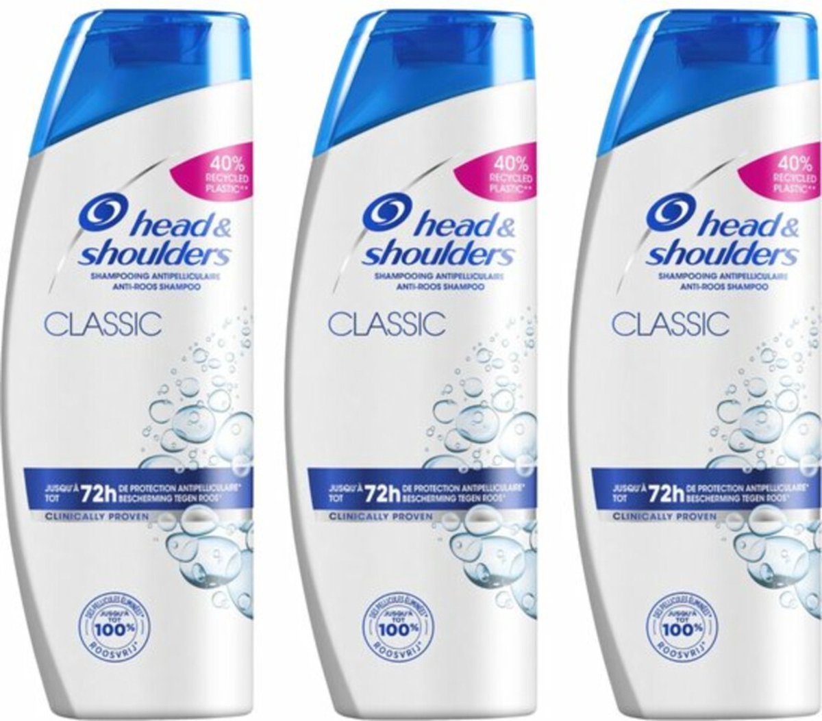 Bol.com Head & Shoulders - Shampoo - Classic - 285ml x 3 aanbieding