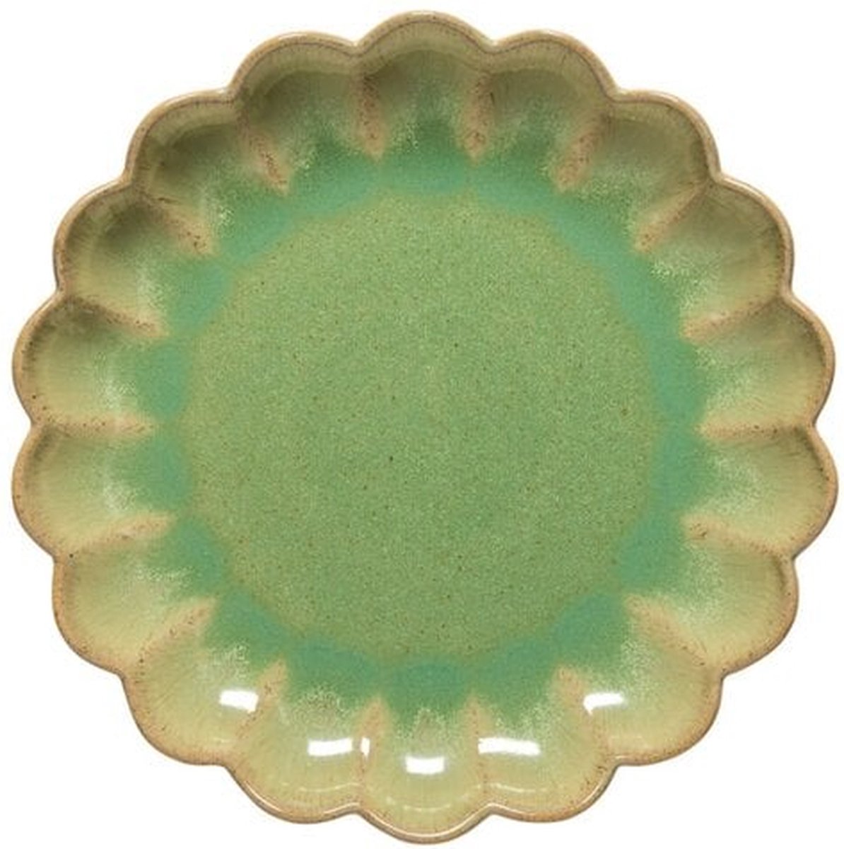 Costa Nova ecogress - Marrakesh - ontbijbord eucalyptus groen - set van 6 - 22 cm rond