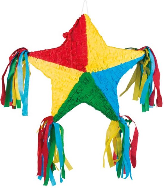 Party Factory Pinata Kleurrijke Ezel 41x14x55 Cm - Leuke Feest Piñata Voor Kinderen En Volwassenen