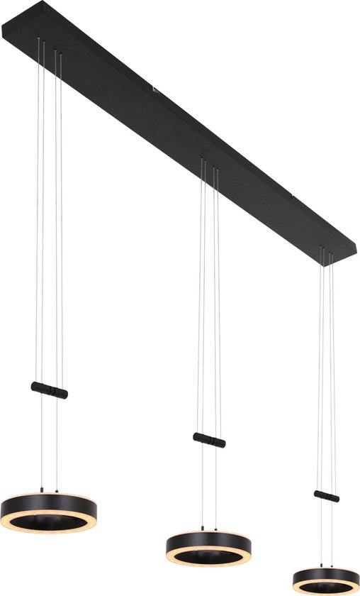 Steinhauer hanglamp Piola - zwart - - 3501ZW