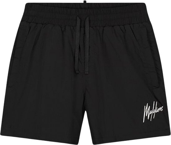 Malelions crinkle boardshort in de kleur zwart.