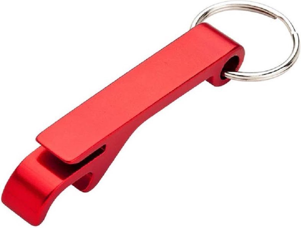Ulanax® | Bier Sleutelhanger - Flesopener - Bieropener - Rood |