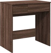 vidaXL - Kaptafel - met - spiegel - 73x46,5x120 - cm - bruin - eikenkleurig