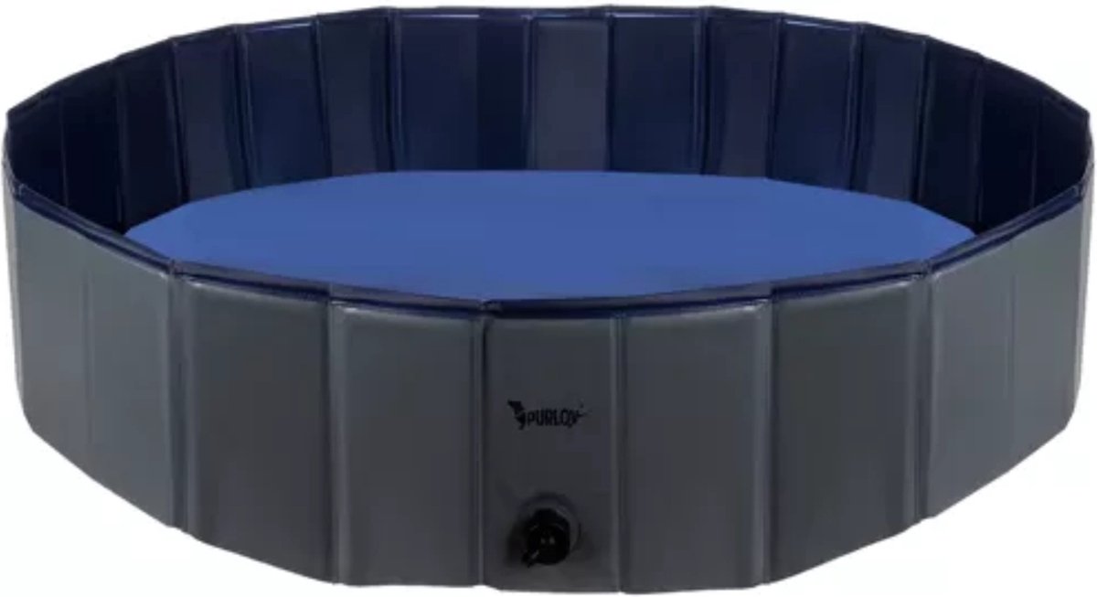 Purlov Groot Opvouwbaar Hondenzwembad 120 x 30 cm met Anti-slip Bodem thumbnail 6