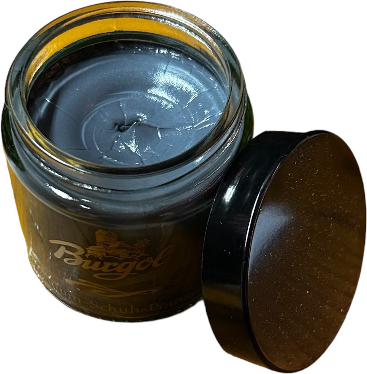Burgol Shoe Pomade - Kleuropfrissende en verzorgende schoencrème - 100ml - (009) Grijs
